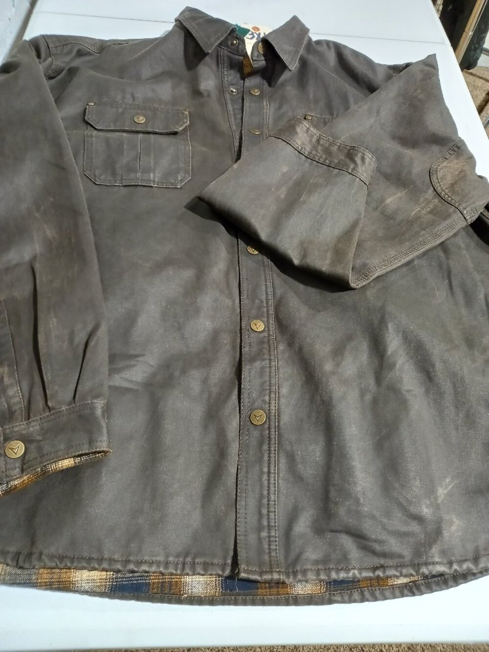 Bountyman Concealed Carry Shirt Jacket - Brown | 3XL - Picture 6 of 9